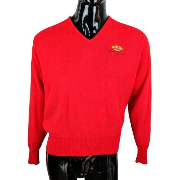 Vintage 90s Aristocratic Embroidery Tequila Cuervo Especial Jose Cuervo Sweater - Picture 1 of 5